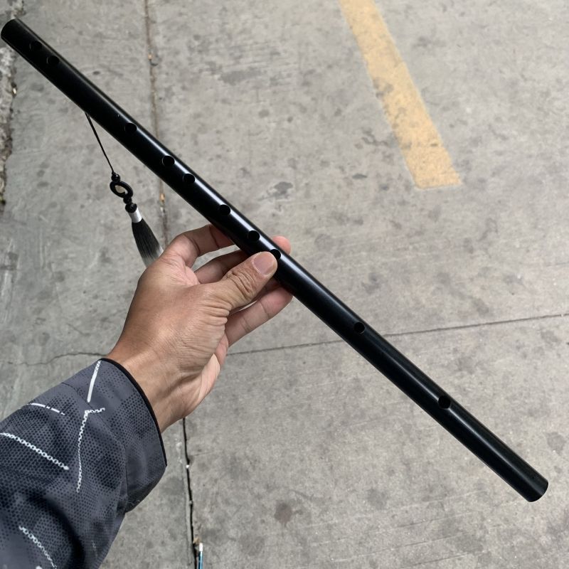 Musical Black Beginner Adult Entry-Level Instrument Wei Wushang Horizontal Blowing Ancient Style PPR Water Pipe Flute_voghion.com
