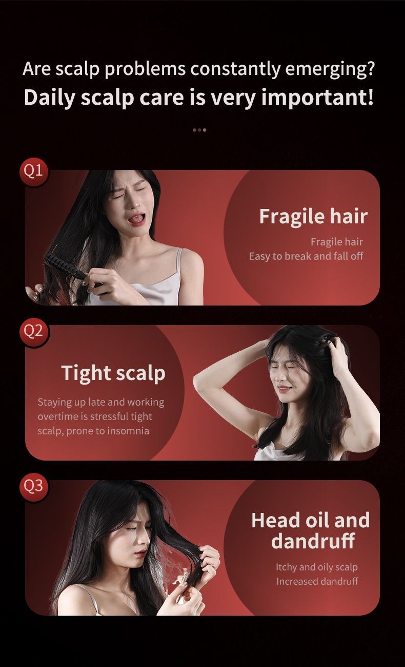New Vibration Red Light Care Guide Medicine Spray Relax Hair Loss Prevention Massage Comb_voghion.com