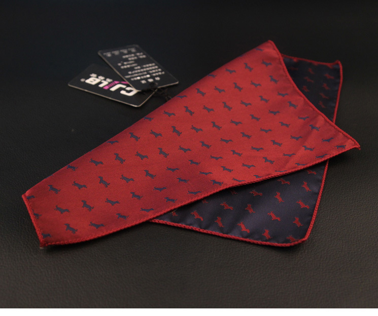 Men's 6cm polyester tie pocket square two-piece suit Korean fashion business groom's square scarf 1200 stitches polyester_voghion.com