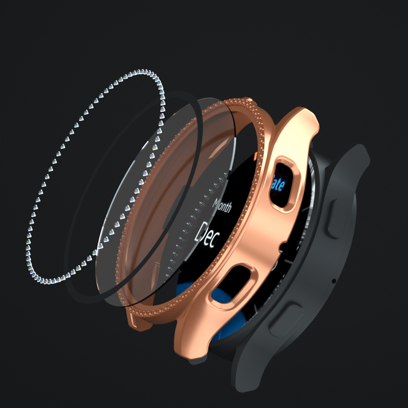 Galaxy Watch4 Screen Protector Case Anti-drop Anti-scratch for Samsung Galaxy Watch 4 5 40mm 44mm Cover + Glass All-in-one Shell_voghion.com