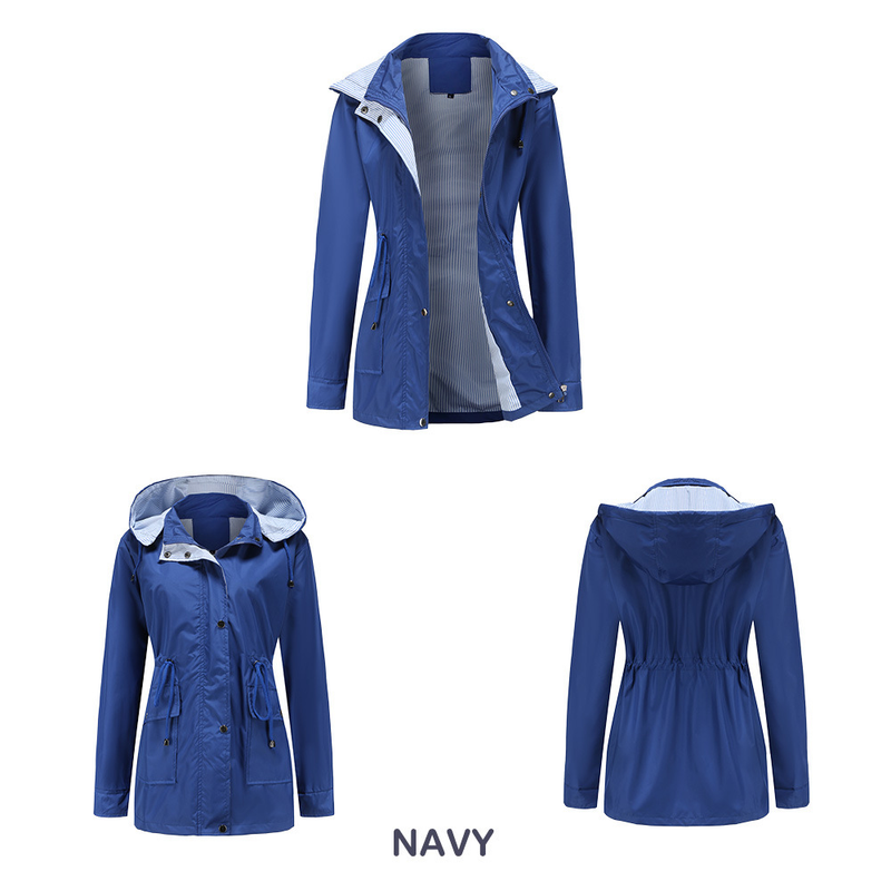 Damenbekleidung neue Herbst- und Winterjacke mit abnehmbarer Kapuze, Windjacke für Damen, große Damenjacke, Regenmantel_voghion.com