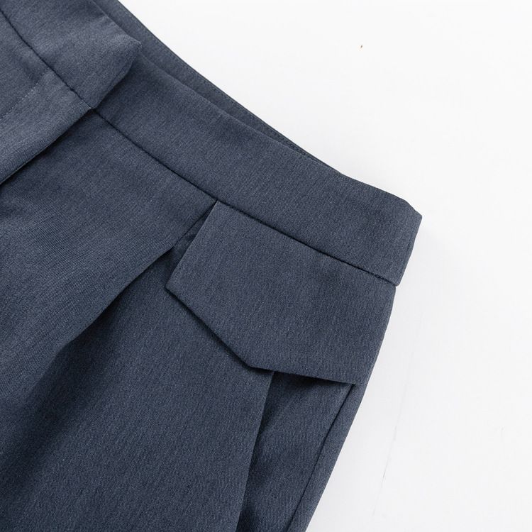 GraceChic 2024 Spring Women's Fashion High-End Lapel Waist-Cinching Blazer Casual Long Pants Design Suit_voghion.com