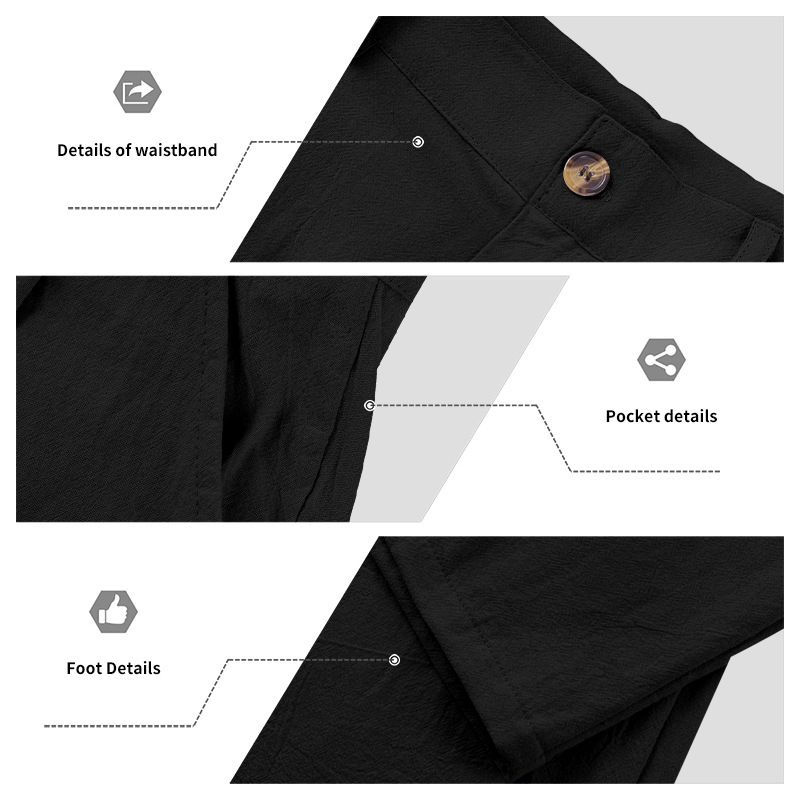 Herrenbekleidung Herren Freizeithose Sommer Dünne Lose Gerade Business Anzughose Herren_voghion.com