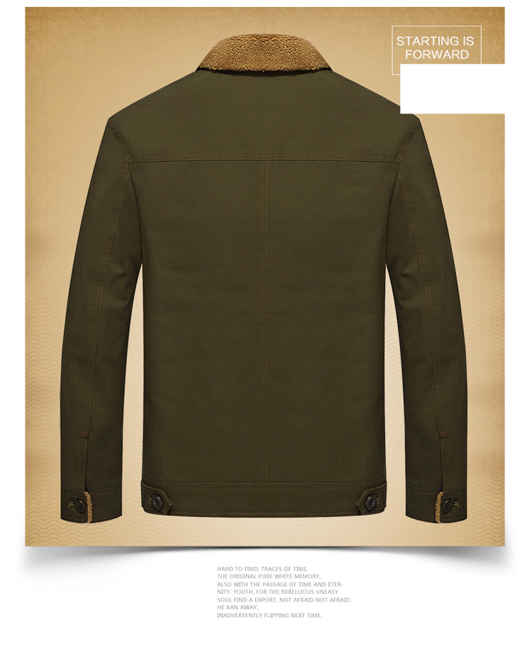 Abbigliamento da uomo Modelli autunnali e invernali Plus Giacca con colletto alla coreana ispessita in velluto Cappotto Abbigliamento in cotone Cappotto casual in cotone di grandi dimensioni da uomo_voghion.com