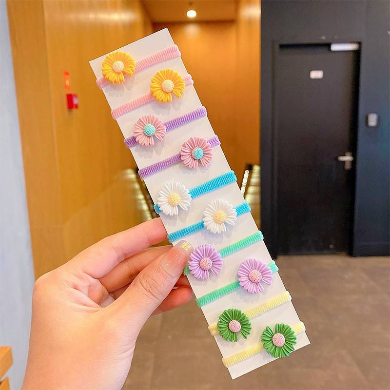 10 pezzi graziosi fiori colorati per bambini forcine per capelli per bambini copricapo fermagli per capelli per bambini accessori per capelli per ragazze fasce elastiche per capelli_voghion.com