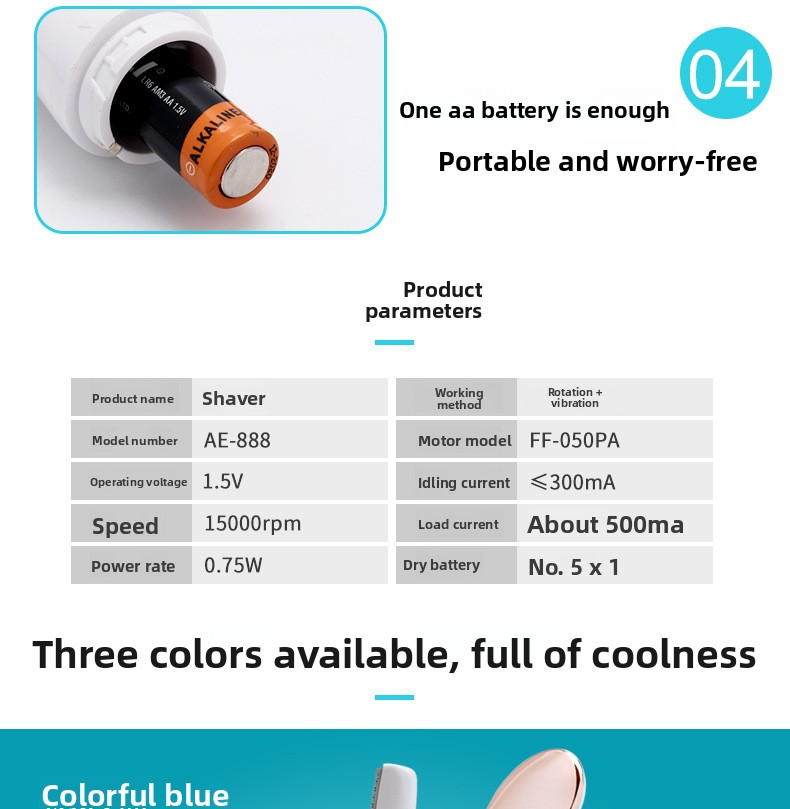 4-in-1 Elektrischer Haarschneider für Augenbrauen, Nase und Körper – Schmerzfreies Gesichtspflegeset für Frauen und Männer_voghion.com