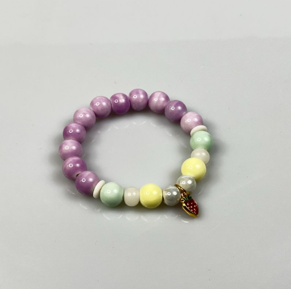 Jingde Zhen Colorful 8mm Beaded Bracelet Set - Assorted Styles With Mixed Hues, Handmade Jewelry For Women & Men, Trendy Boho Accessories_voghion.com