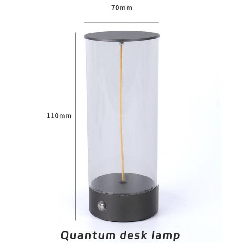 Meerkleurige magnetische LED-bureaulamp - moderne kwantumverlichting voor slaapkamer-, bar- en nachtclubsfeer (240 * 70 mm, RoHS-gecertificeerd, gepatenteerd ontwerp)_voghion.com