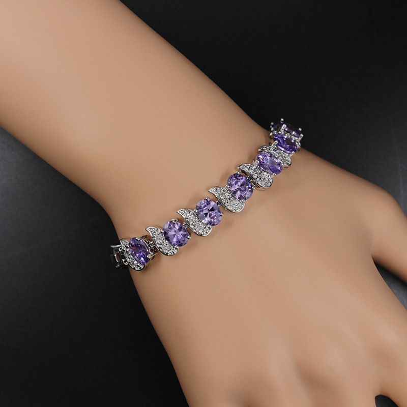 Yamaler Damenarmband Leaf Charm Elegant Klassesch Verstellbar Blo Strass Embedded Damenarmband Moudeschmuck_voghion.com