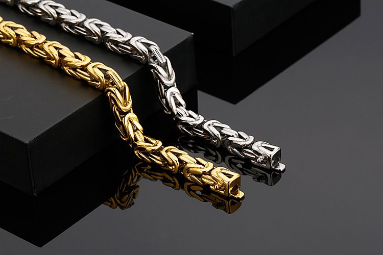 Joyería para hombre, moda urbana, pulsera de cadena de acero inoxidable 316L, estilo emperador, accesorios de moda con personalidad._voghion.com