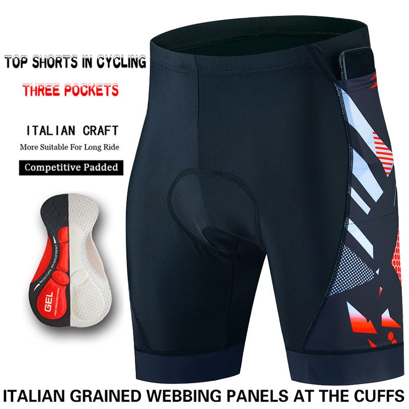 Nouveau short de cyclisme pour homme, séchage rapide, respirant, 3 poches, coussin d'assise en silicone serré_voghion.com