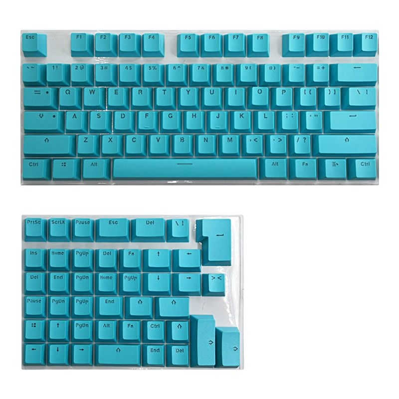 Xinweiqing 117 Stück/Set Mini-Tastenkappe, verschleißfest, mechanisch, dekorativ, reine Farbe, PBT-Tastenkappen, Computerzubehör_voghion.com