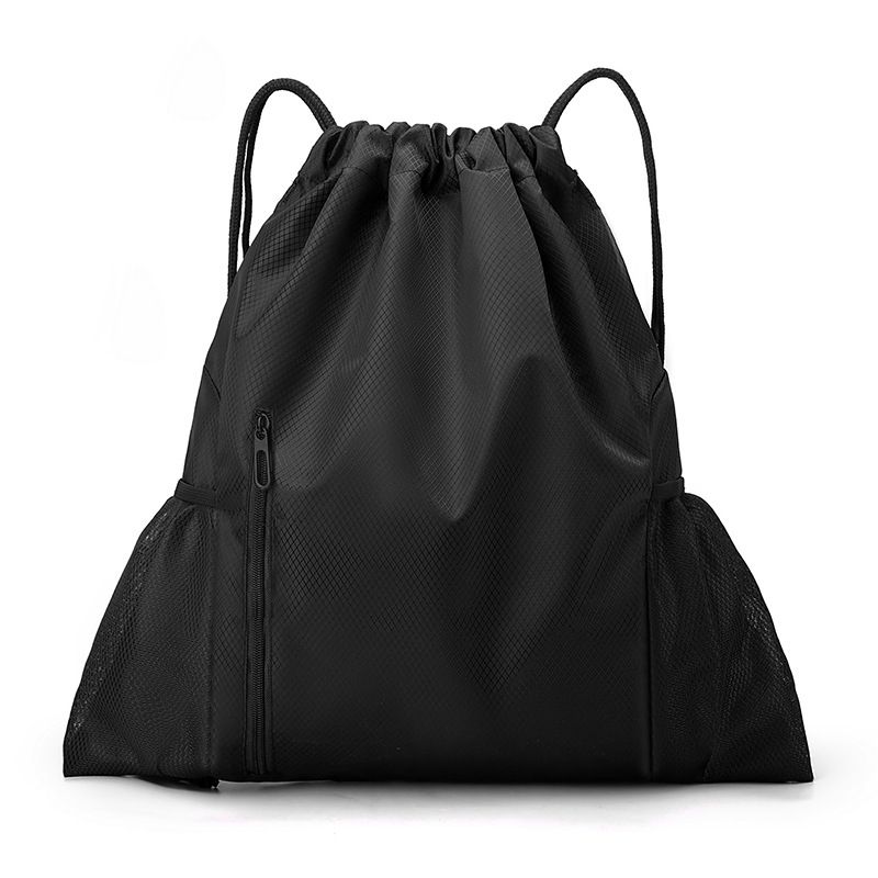 2025s Drawstring With Zipper, Oxford Cloth, Sports Casual Backpack, Travel Student Soccer Shoe Bag, Basketball Bag_voghion.com