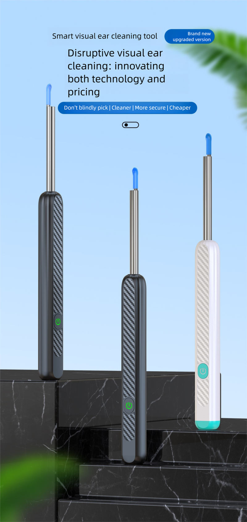 New HD Waterproof Camera Head Luminous Wireless Visual Ear Pick_voghion.com