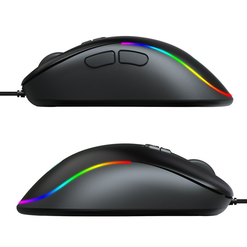 Gioco di programmazione macro J300RGB con 7 tasti per spegnere le luci per vari giochi Mouse cablato_voghion.com