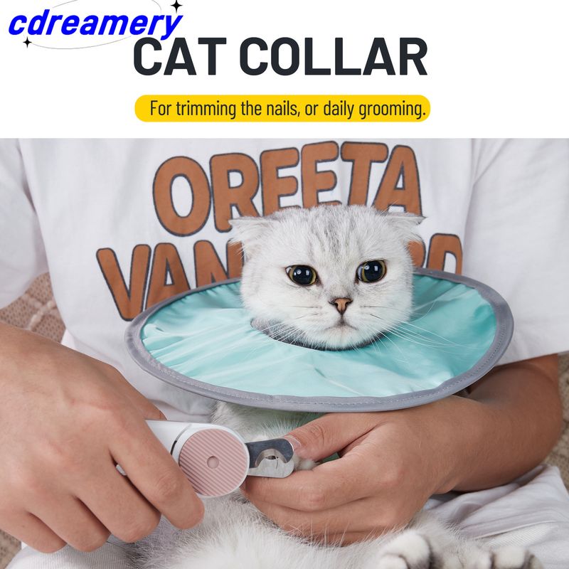 Beschermkraag voor katten, nekherstel, conische kraag, anti-bijt- en anti-likkraag, herbruikbare medische ring voor katten en honden_voghion.com