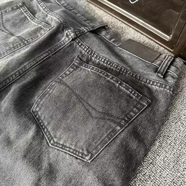 Männerkleeder Demna Flared Destroyed Flared Versatile Short Cleanfit Tall Jeans_voghion.com