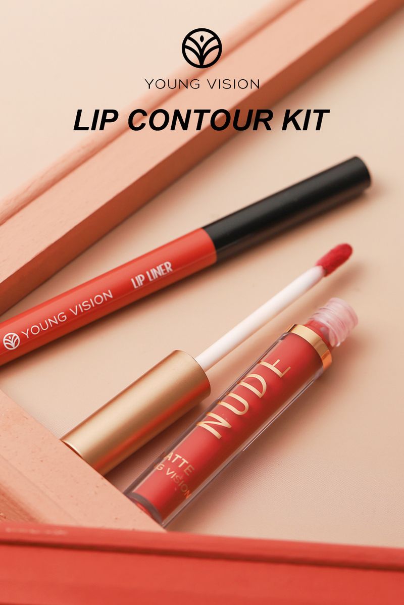 Rouge à lèvres liquide, Kit de brillant à lèvres, 2 pièces, tasse antiadhésive, brillant à lèvres mat et ensemble de crayons à lèvres_voghion.com