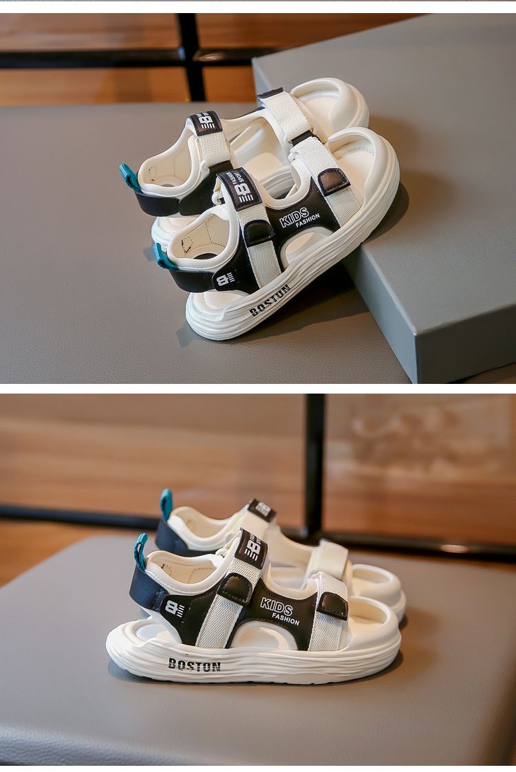 2024 Neue Sommersandalen für Jungen mit mittlerem und großem Baotou-Sommer, Strandschuhe für Kinder, rutschfeste Hausschuhe_voghion.com
