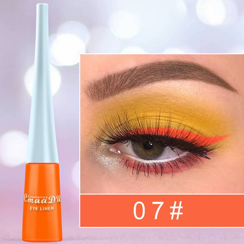 Colored eyeliner pencil Eyeliner Cool black liquid easy to dry and not smudge_voghion.com