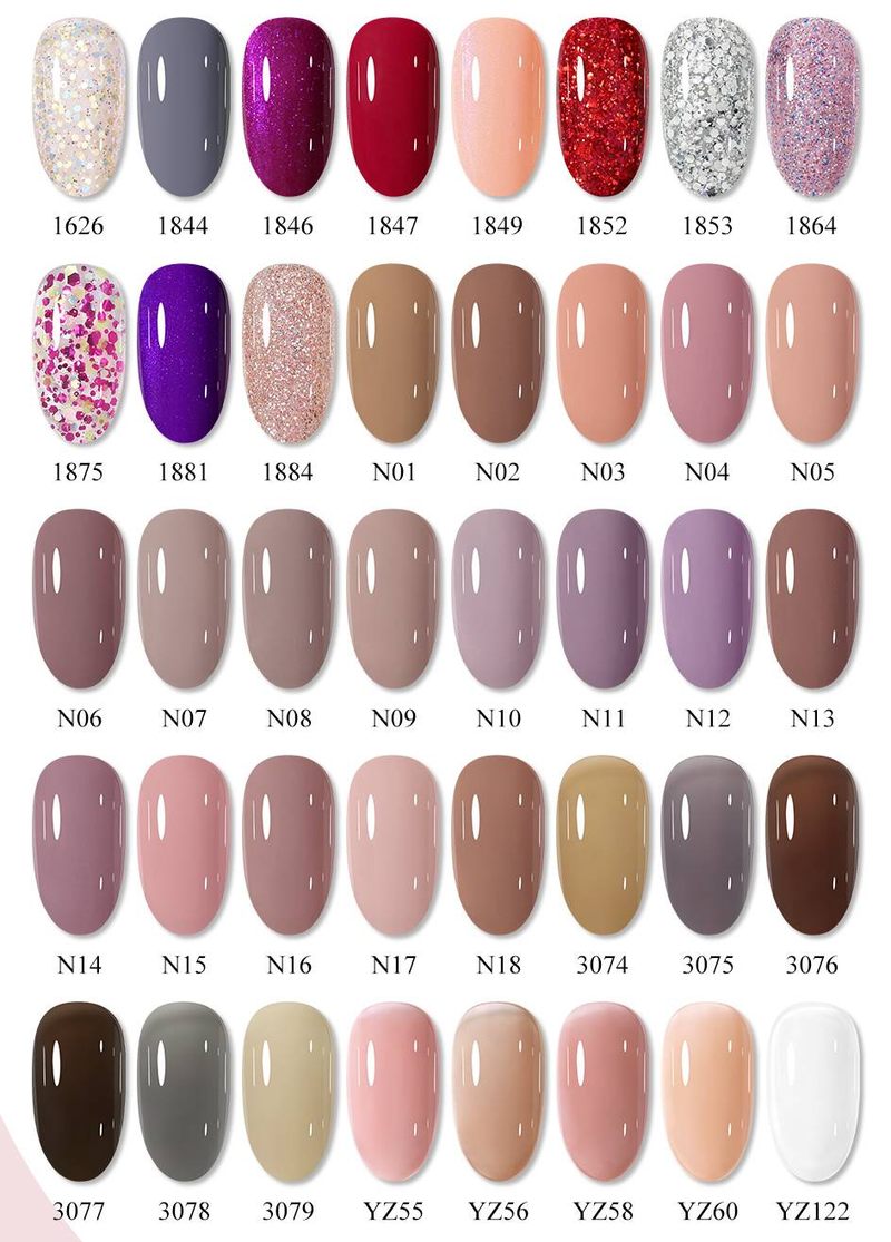 Arte Clavo Gel-Nagellack-Set, 15 ml, Braun, langlebig, semipermanenter UV-LED-Gel-Lack, Soak-Off-Lack für Nagelkunst, Malerei_voghion.com