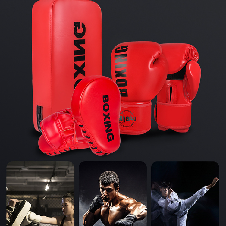 Guantes de boxeo para niños, guantes de boxeo profesionales para adultos, entrenamiento de lucha, traje para padres e hijos, equipo de objetivo para pies Sanda, objetivo para boxeador._voghion.com