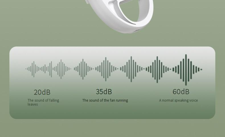 Ręczny wentylator z akumulatorem USB-C — 3 ustawienia prędkości, przenośny wentylator biurkowy ze stojakiem do użytku wewnątrz i na zewnątrz_voghion.com
