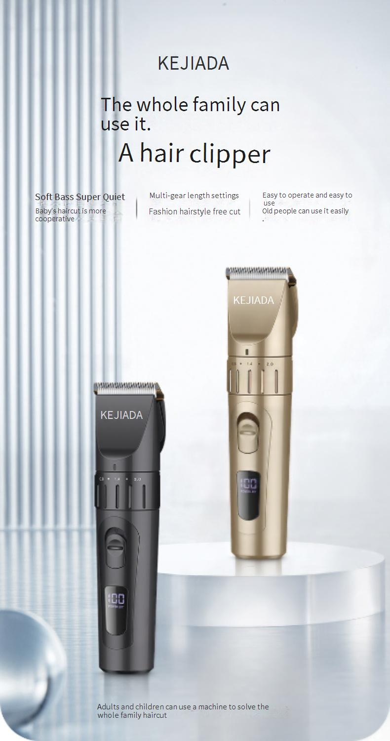 Hair Trimmer Hair Clipper Electric Hair Clipper Rechargeable Hair Clipper Adult Baby Children Electric Razor Home_voghion.com