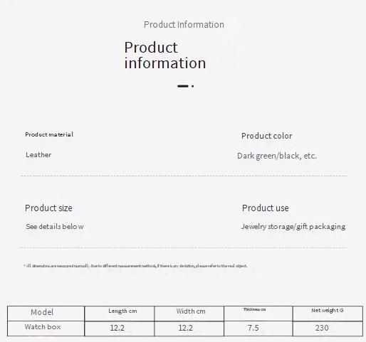 Scatola porta orologi di lusso in legno effetto venatura per uomo - Elegante custodia porta orologi meccanici in stile europeo con confezione regalo (disponibile in più colori)_voghion.com
