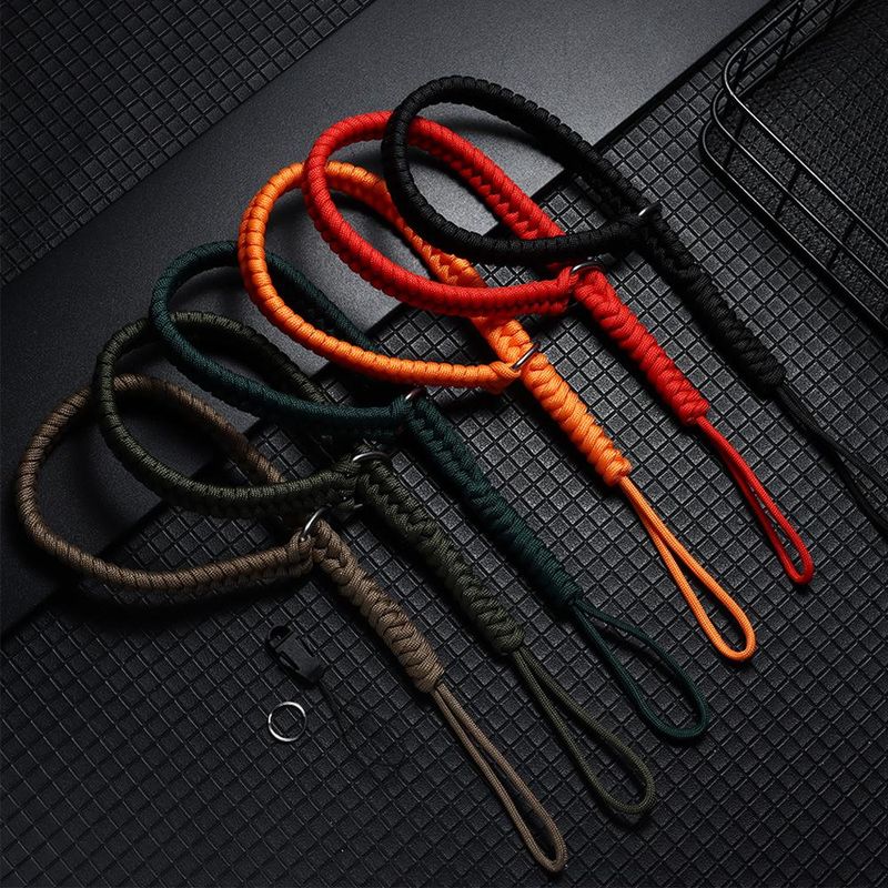 Camera Strap Rope Wrist Climbing Hand Cameras Mini Nylon Paracord Bracelet Grip Adjustable Vintage Braided Ropes Neck_voghion.com