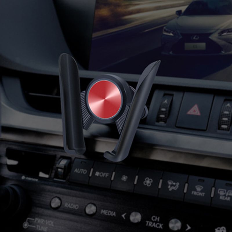 Kunjiuyou Auto Telefoonhouder Sterke Zuigkracht Stabiele Draaibare Luchtrooster Zwaartekracht Telefoonstandaard Voor Auto - Zwart_voghion.com