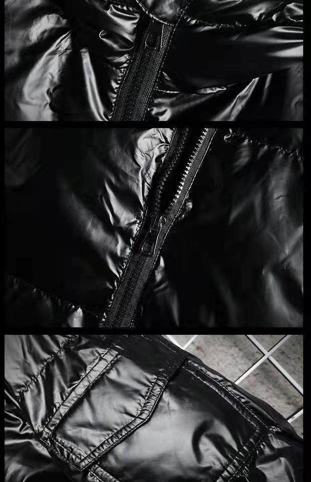 Men's Winter Puffer Jacket - Thickened Hooded Short Coat With Nylon Shell, Lightweight Polyester Filling, Loose Fit Streetwear For Youth_voghion.com