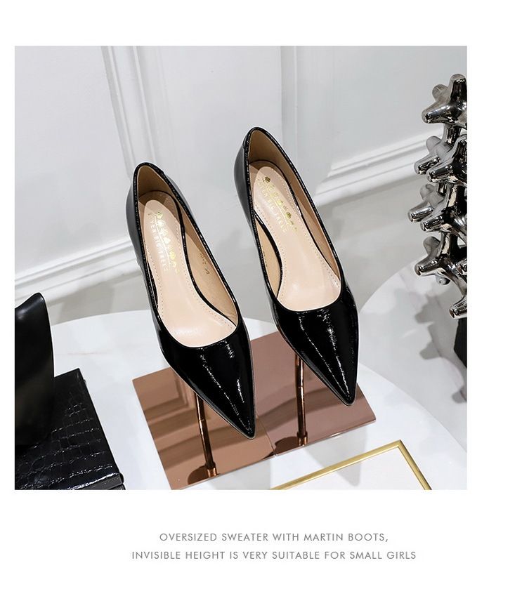 230-7 Style Fashionable, Simple Comfortable Low Cat Heel Shallow Mouth Pointed Banquet Women's Shoes, Spring And Autumn_voghion.com