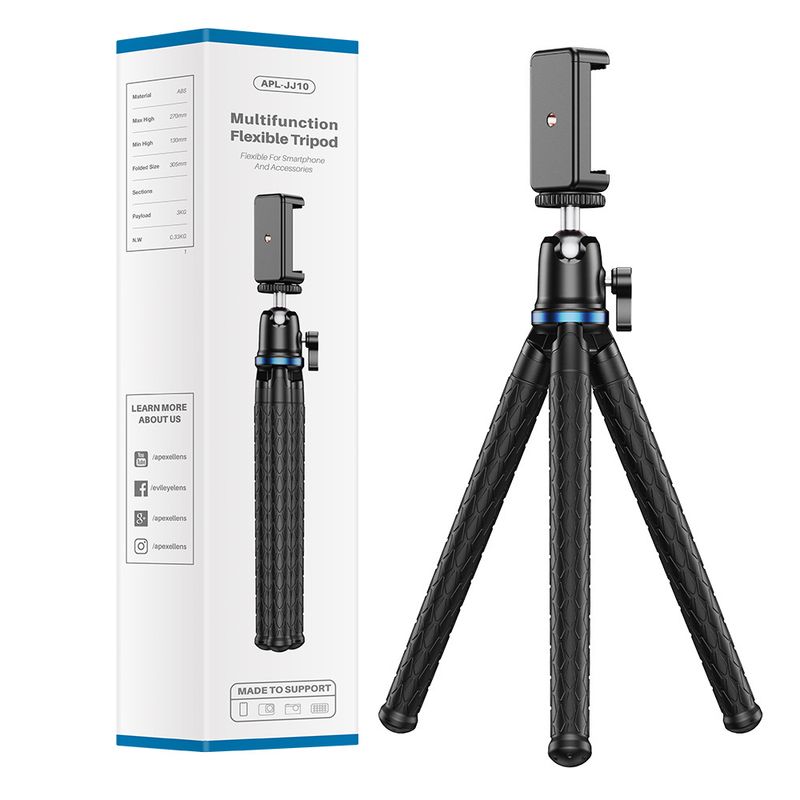 Electronics Apexel Mobile Phone Selfie Live Broadcast Slr Sports Camera Universal Portable Octopus Telephoto Dedicated Tripod Bracket_voghion.com