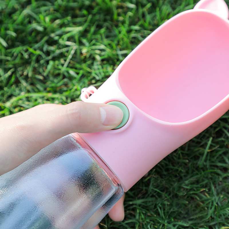 350 ml Haustier-Wasserflasche für kleine und mittelgroße Hunde und Katzen, Schüssel für Spaziergänge im Freien, Welpen, Reise-Wasserflaschen, Haustier-Trinknapf für Hunde_voghion.com