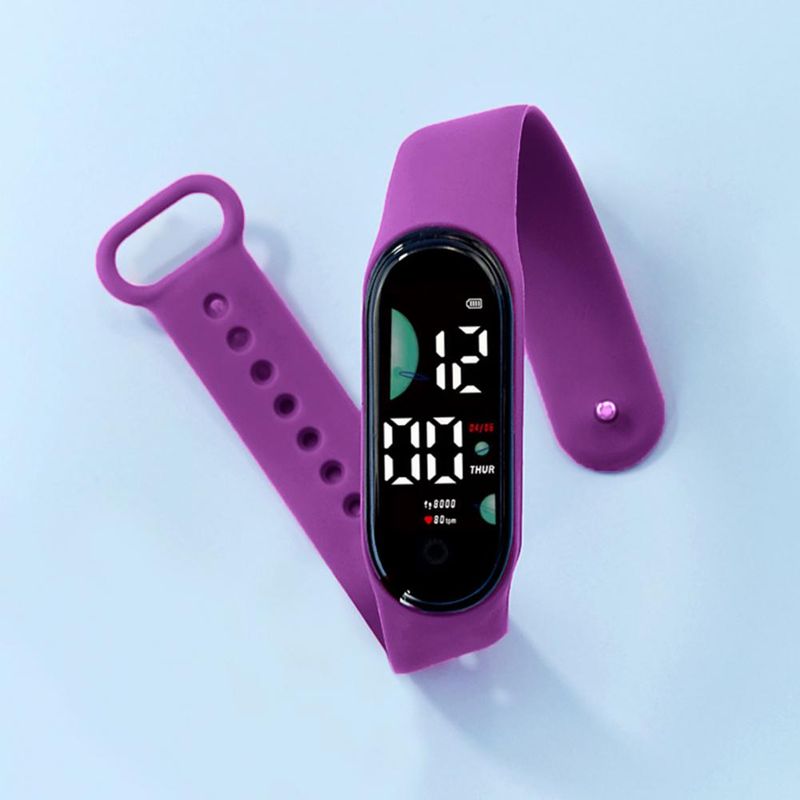 Kids Electronic Sports Waterproof Wrist Large Font Screen LED Display Luminous Auto Date Full Calendar Digital Watch_voghion.com