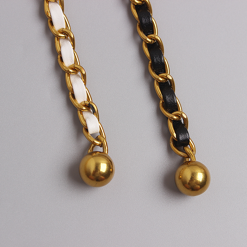 Xiaoxiangfeng chain waist chain new trendy women's belt versatile retro small gold ball adjustable dress with small chain_voghion.com