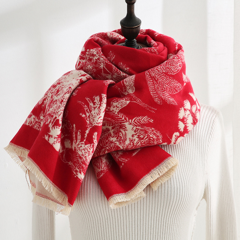 Autunno e inverno nuova sciarpa spessa da donna tutta cintura scialle in cashmere imitazione double face grigio senior_voghion.com
