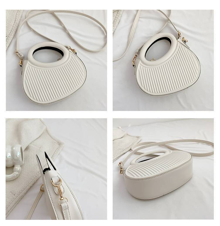 Mode Schwarz Nischendesign Französisch Gentle Lady Neuer Trend Pendler Date Handgehaltene One-Shoulder Cross-Body Damentasche_voghion.com
