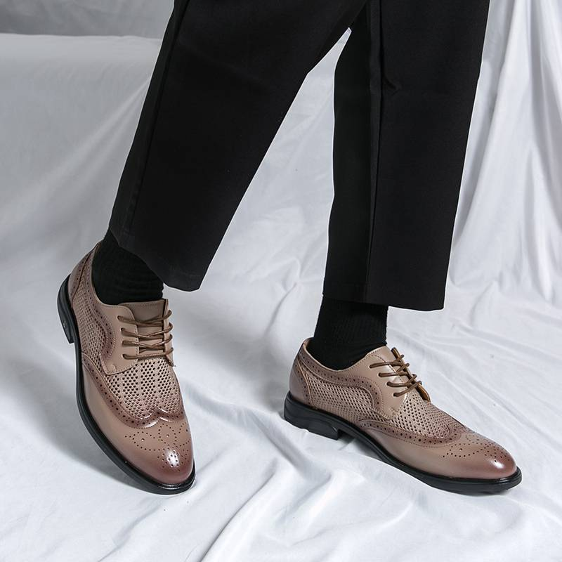 Fashionable Oxford Gentlemen's Formal Men's Shoes, Comfortable Social Men's Shoes_voghion.com