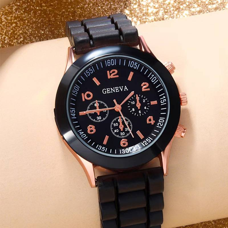 Orologi al quarzo da donna, popolari orologi Geneva Jelly in silicone, orologio GENEVA con tre indicatori digitali, orologio al quarzo per studenti e bambini_voghion.com