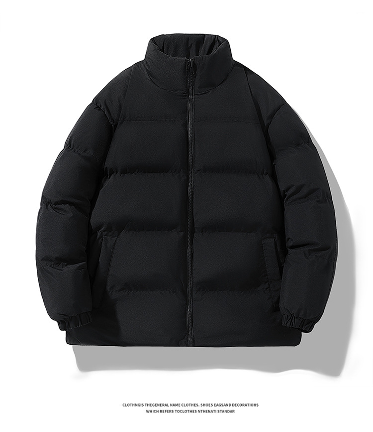 Men's Clothing Unisex Winter Padded Jacket With Graphene Technology Color-Block Design Polyester Filling Loose Fit ( Yellow, Purple, Blue)_voghion.com