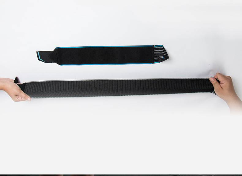 Suporte de pulso elástico para homens – faixa de compressão ajustável para academia, basquete e alívio de tendões (par, cinza, 35 cm extensível)_voghion.com