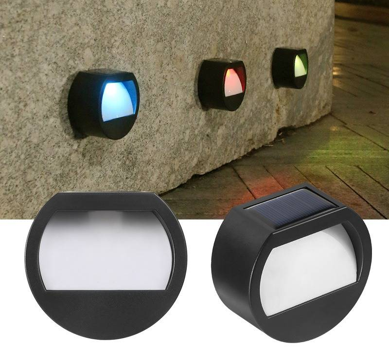 Solar Outdoor Step Lights, Garden Wall Lights For Stairs, Patio, Pathway - Waterproof LED Landscape Lighting_voghion.com