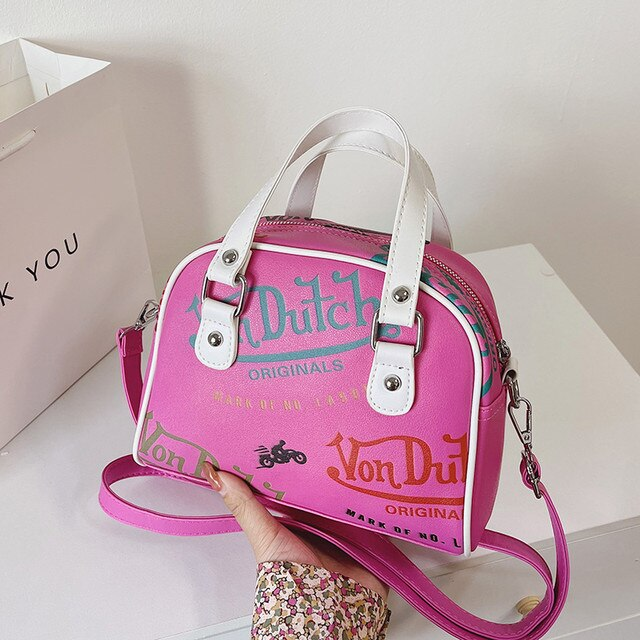 Nei Designer-Shopping-Crossbody-Graffiti-Portemonnaien fir Fraen an 2022 Luxus-Handtasche aus PU-Lieder fir Muschelen, Schëllerbeutel fir Fraen_voghion.com