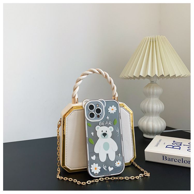 【】Borsa a tracolla con catena multicolore, borsa a mano intrecciata testurizzata di alta qualità per donna_voghion.com