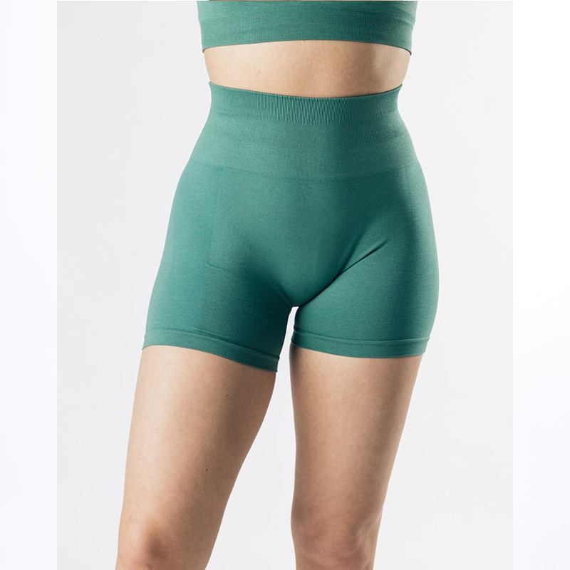 LazyZoom Women's Summer Slim Fit Yoga Elastic Tight Fitness Running Shorts_voghion.com
