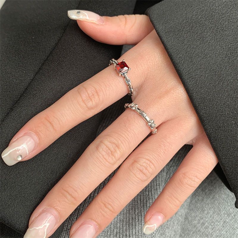 Ke Iris Open For Women's Light Luxury Niche Design Exquisite High Grade Cold Wind Ring_voghion.com