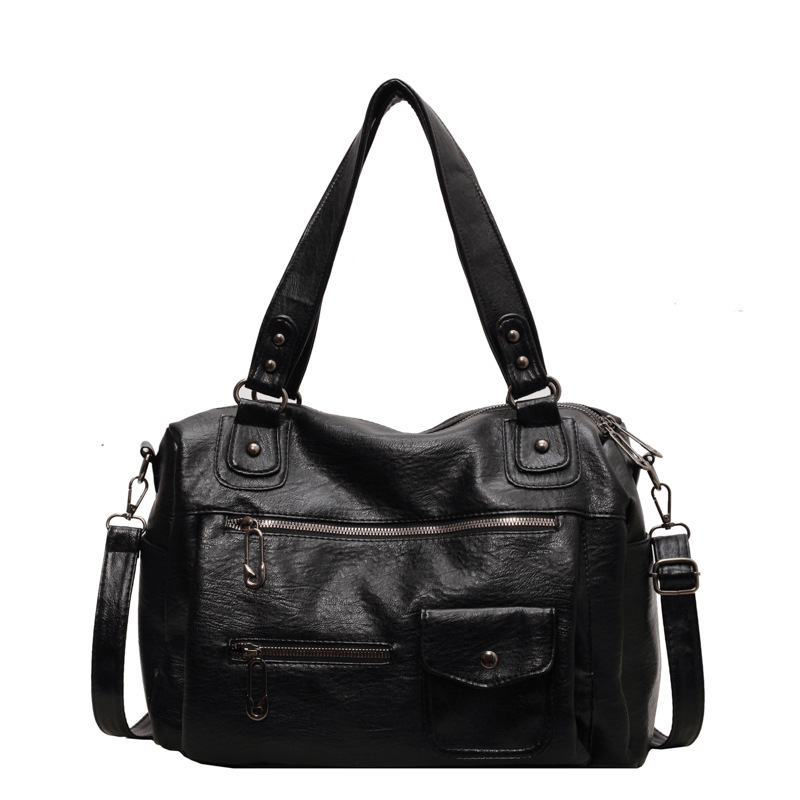 Large Capacity Bag 2023 New Shoulder Crossbody Business Trip Duffle Bag Women's Casual Retro Versatile Handbag Travel Bag_voghion.com