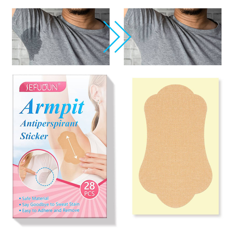 Cuscinetti antisudore ascellari, 28 pezzi, assorbenti invisibili, deodoranti assorbenti, antitraspiranti, autoadesivi, in cotone, per donne e uomini_voghion.com